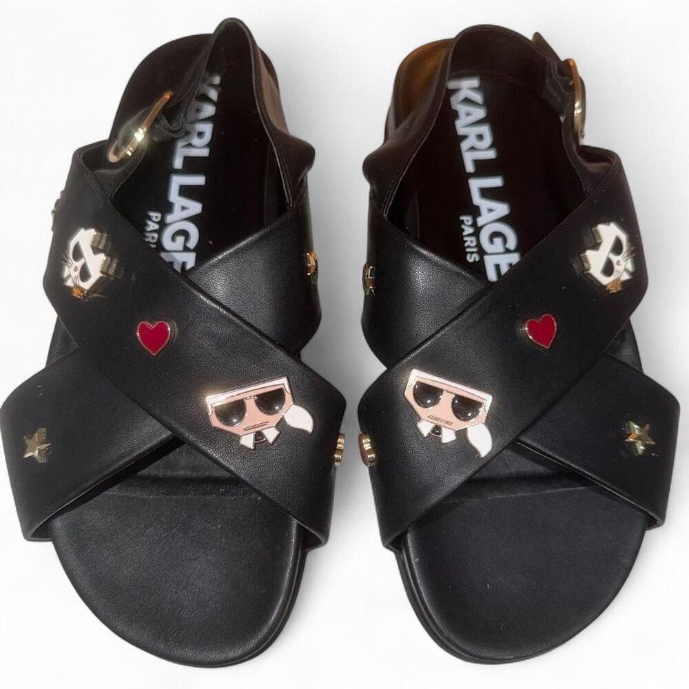 Karl-lagerfeld Women's Black Sandals